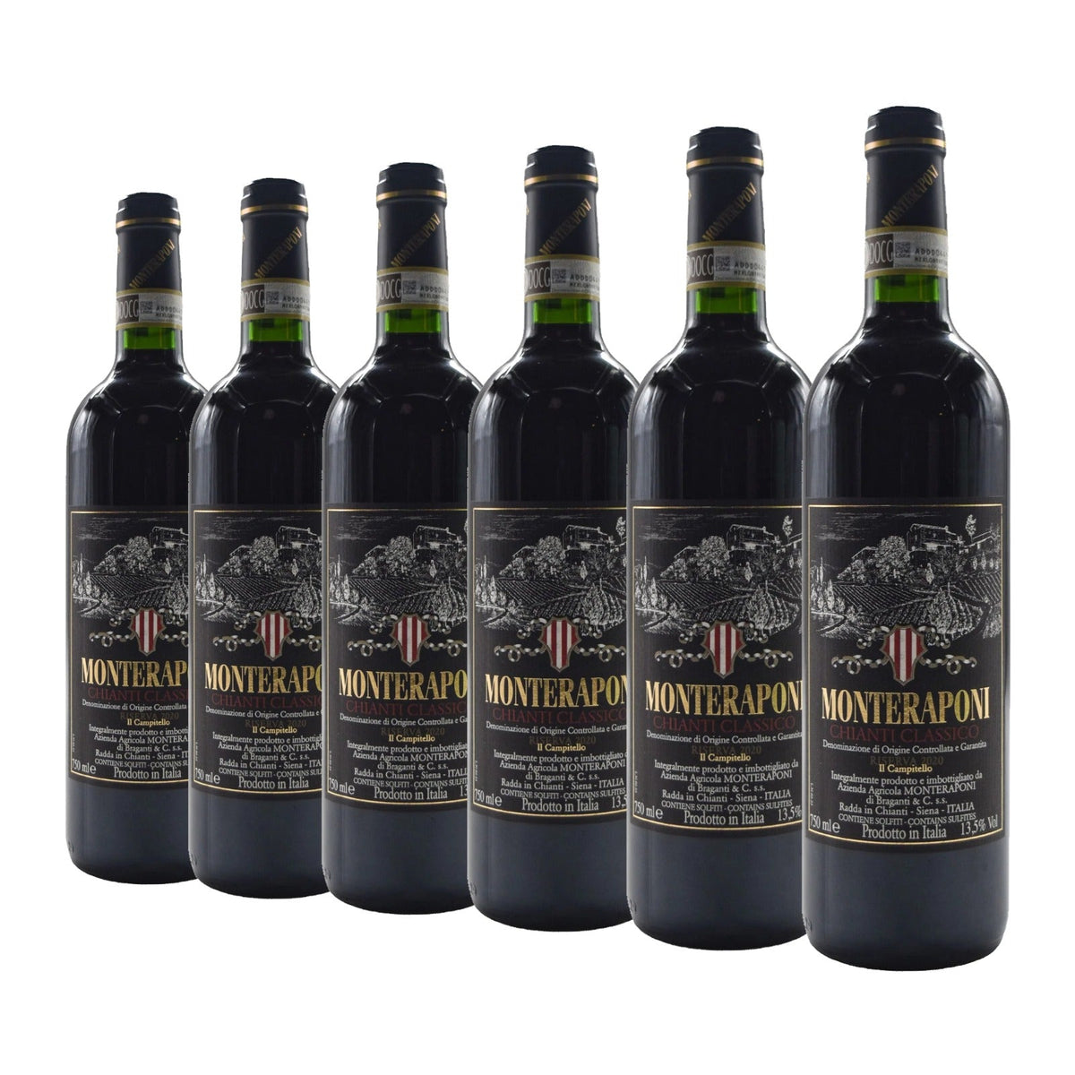 Monteraponi Il Campitello Chianti Classico Riserva DOCG 2020, case of six 75cl bottles