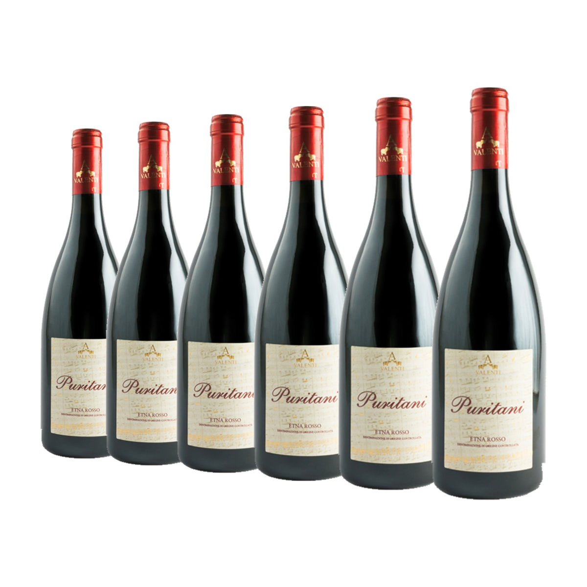 Cantine Valenti Puritani Etna Rosso DOC, case of six 75cl bottles