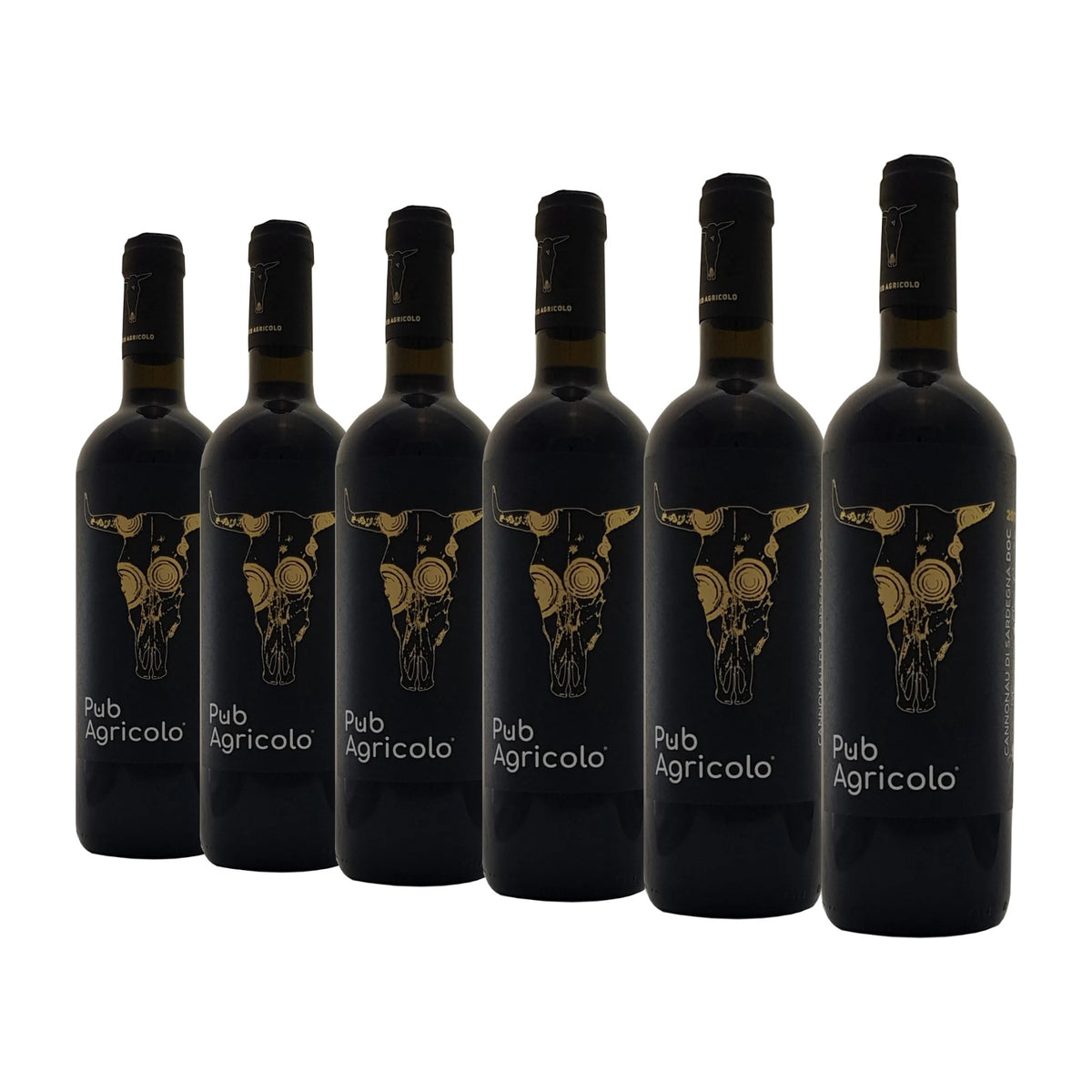 Pub Agricolo Cannonau di Sardegna DOC, case of six 75cl bottles (earlier label design)