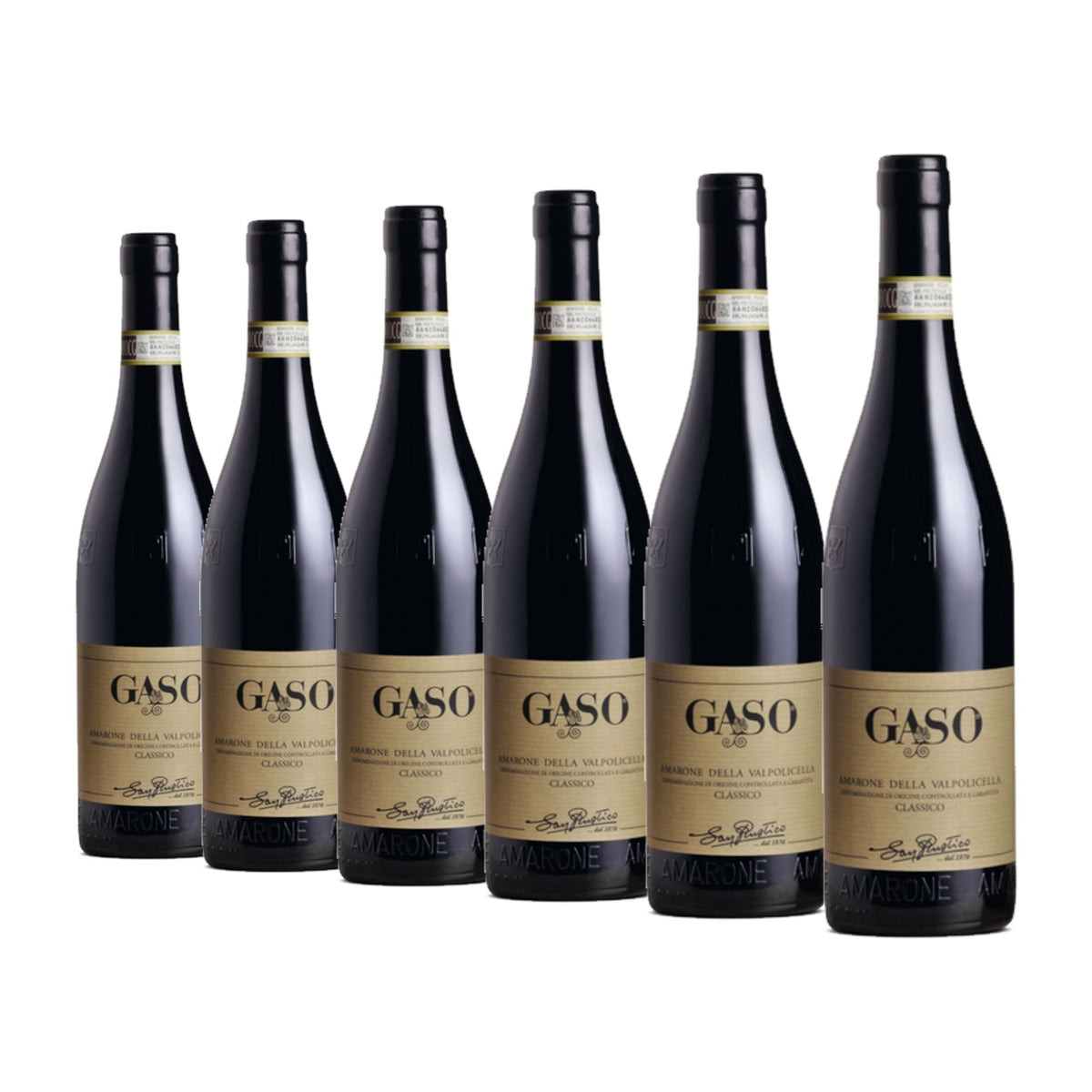 San Rustico Gaso Amarone della Valpolicella Classico DOCG, case of six 75cl bottles